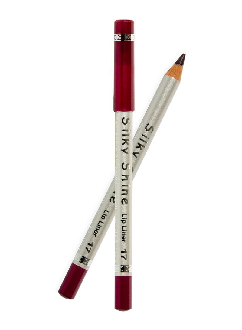Silky Shine Waterproof Lip Liner Pencil 17 Purple 