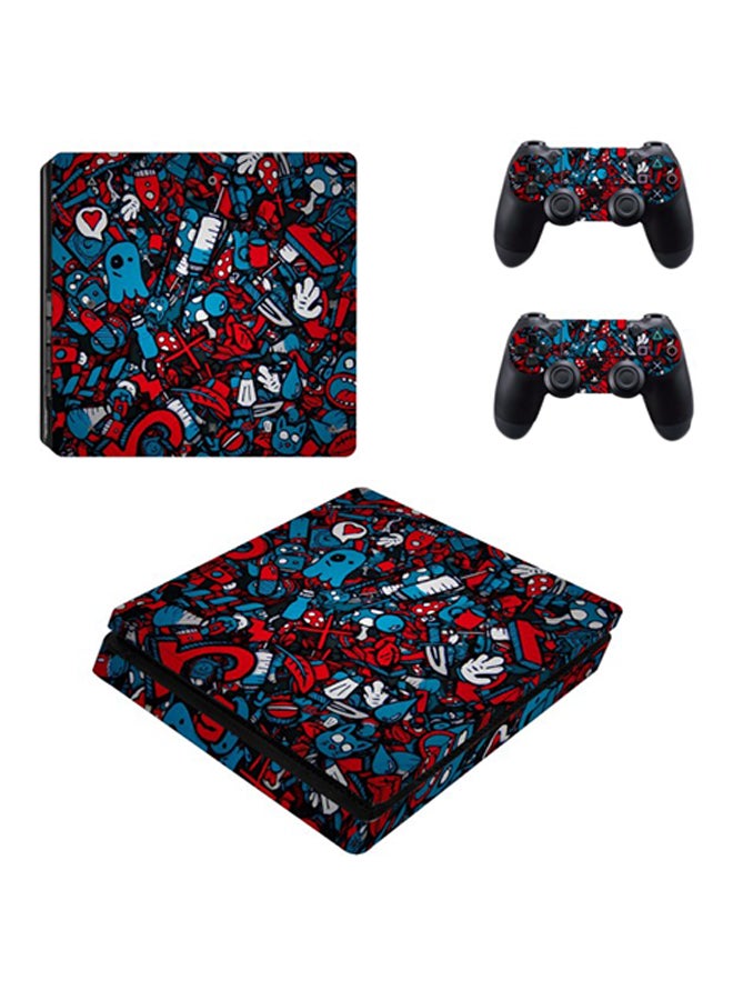 SKIN Mixed Logos Skin For PlayStation 4 Slim 