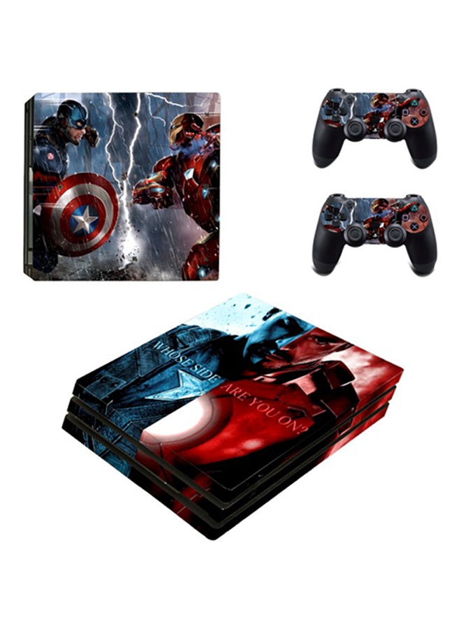 SKIN Ironman Vs Captain America Civil War Skin For PlayStation 4 Pro 