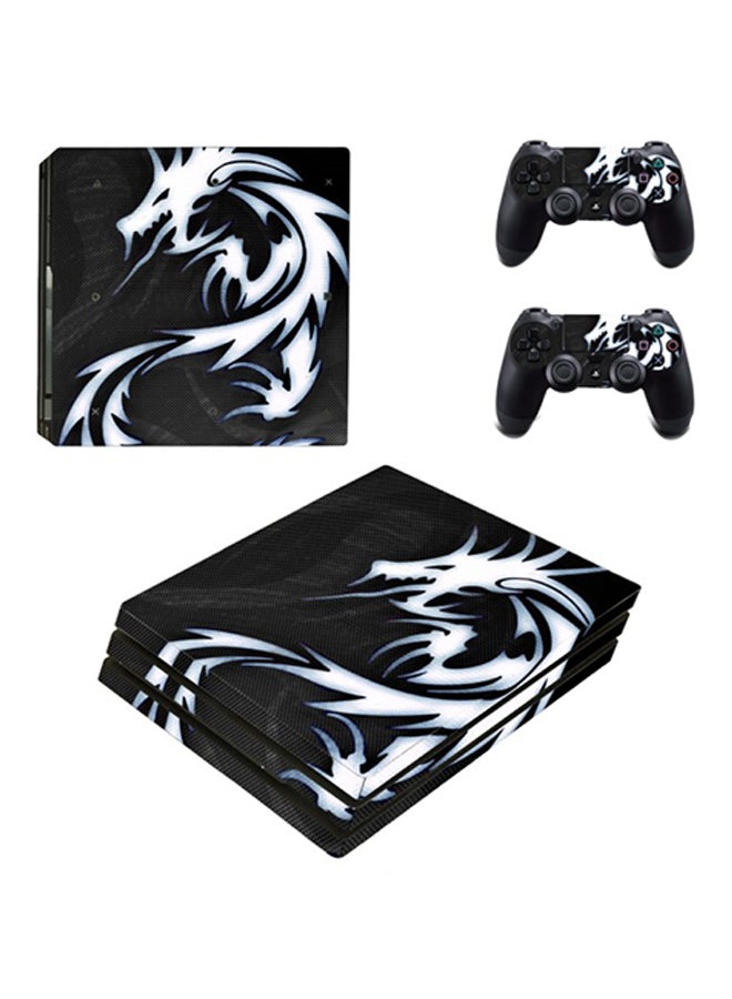 SKIN Carbon Fiber Dragon Skin For PlayStation 4 Pro 