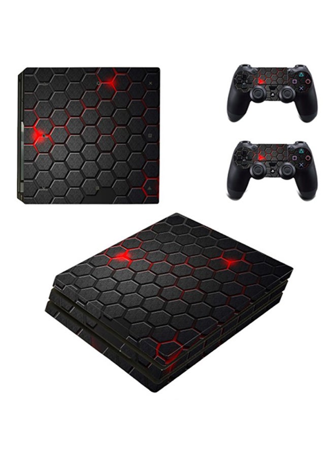 SKIN Carbon Fiber Beehive Skin For PlayStation 4 Pro 