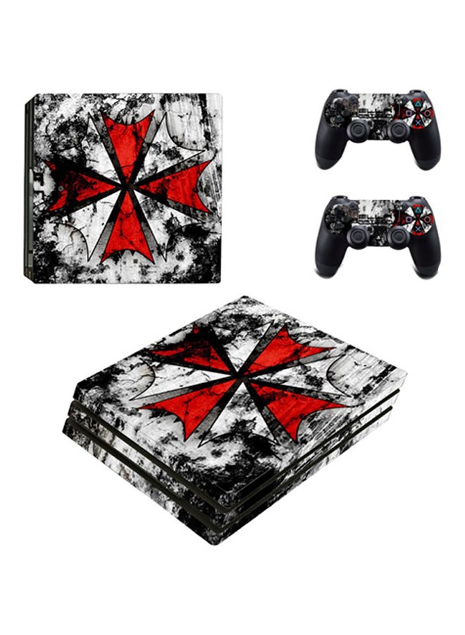 سكين ملصق بطبعة لعبة فيديو "Resident Evil Biohazard" لبلايستيشن 4 برو من سكين