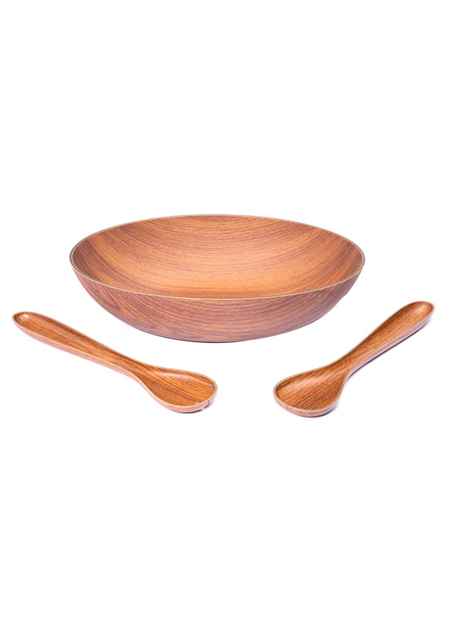 Evelyn Salad Set Brown