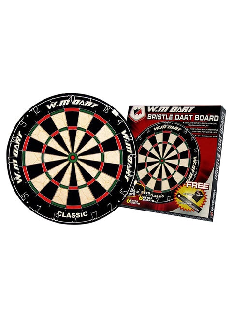Classical Bristle Dartboard Set 46 x 3.8cm