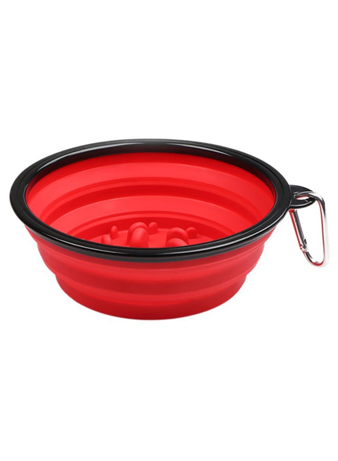 Folding Collapsible Pet Bowl Red 0.065kg