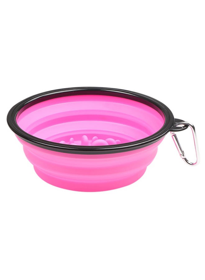 وعاء قابل للطيّ للحيوانات الأليفة مزود بخطاف وردي 0.073كيلوجرام
