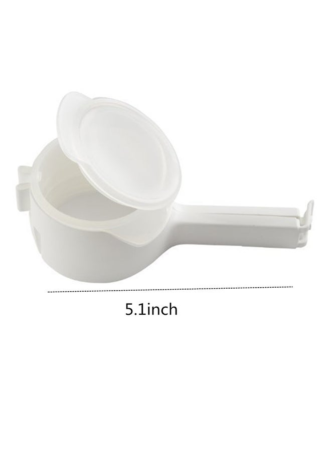 Generic - Seal Pour Food Storage Bag Clip White 5.1 x 2.4inch - Image 1