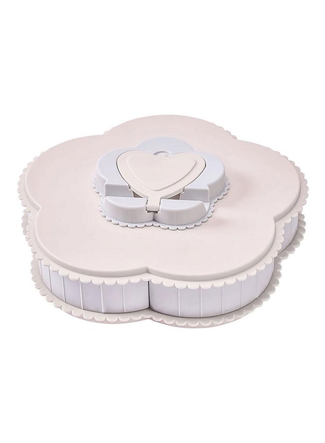 Generic Petal-Shaped Rotating Candy Box Pink 8.5 x 28cm 