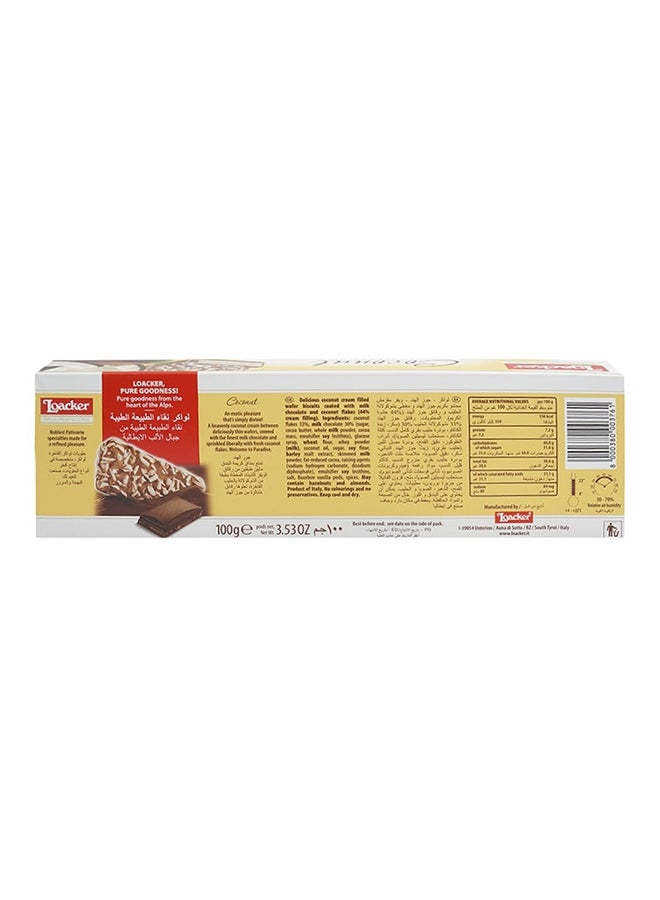 Loacker Wafer Milk Choc Coconut 100grams  - Image 2