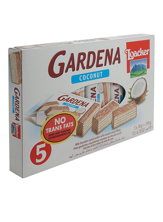 Loacker Gardena Coconut Cream Filling Chocolate Wafer 38grams Pack of 5 - Image 3
