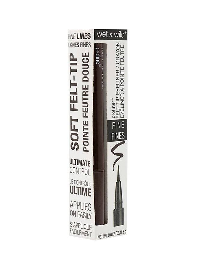 Wet N Wild - Proline Felt-Tip Eyeliner Dark Brown - Image 1