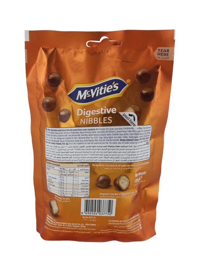 McVitie's - Nibbles Caramel Chocolate Biscuits 120grams - Image 1