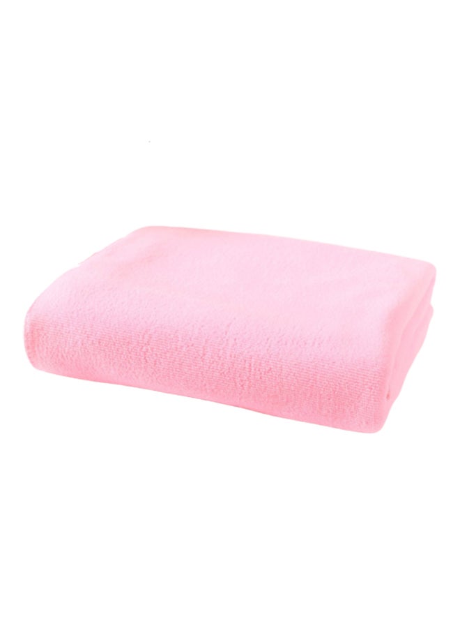 Microfiber Drying Bath Beach Towel Pink 18cm - Image 1