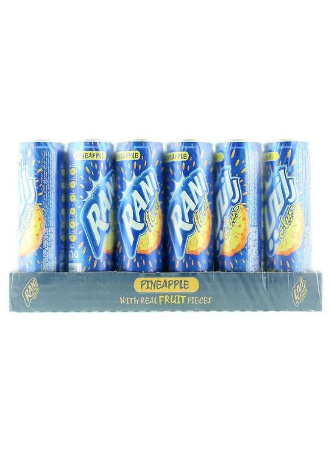 شراب فاكهة الأناناس من فلوت 240ملليلتر عبوة من 24 قطعة