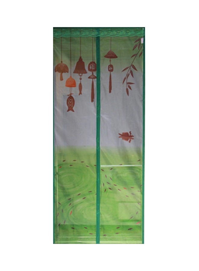 Bluelans - Wind Chime Magnetic Screen Anti Mosquito Net Curtain Green 100x210cm - Image 1