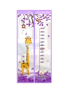 Bluelans Printed Anti Mosquito Door Curtain Purple/Yellow/White 90x210cm  - Image 1