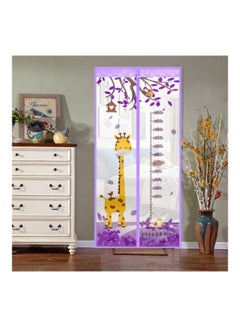 Bluelans Printed Anti Mosquito Door Curtain Purple/Yellow/White 90x210cm  - Image 2