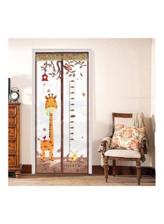 Bluelans Printed Anti Mosquito Door Curtain Brown/Yellow/White 90x210cm  - Image 2