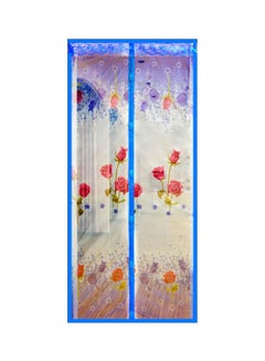 Bluelans Printed Anti Mosquito Door Curtain Blue/Red/Orange 100x210cm  - Image 1