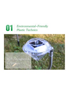 Generic 4-Piece Diamond Shaped Outdoor LED Solar Light Multicolour  - Image 4