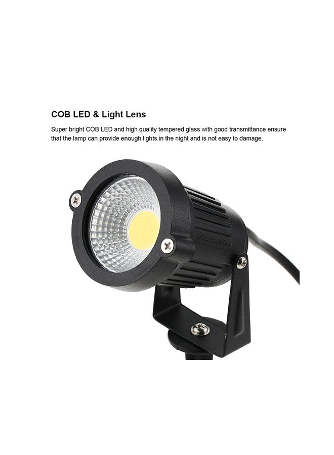 Tomshine 2-Piece Decorative Outdoor LED Spotlight Black  - Image 2