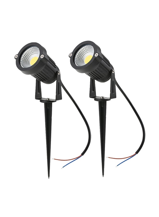 Tomshine 2-Piece Decorative Outdoor LED Spotlight Black  - Image 1