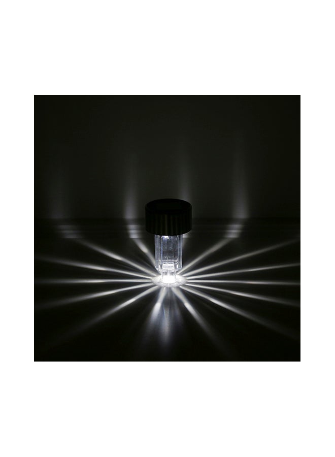 تومشاين مصابيح LED خارجية تعمل بالطاقة الشمسية من 10 قطع أسود/شفاف 33.5x5سم  - Image 2