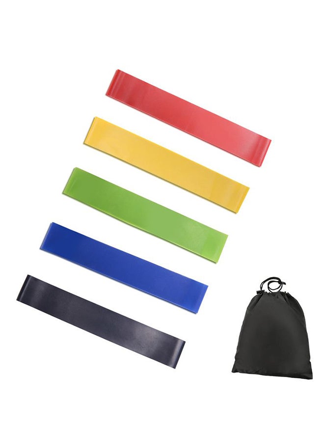 Generic 5-Piece Strength Training Rubber Loops Set 12x2inch  - Image 1