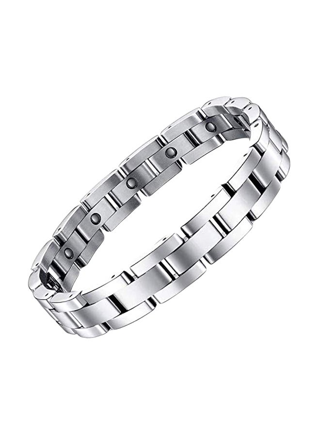 Magnet Stone Stainless Steel Chain Bracelet - v1561817097/N23698043A_1