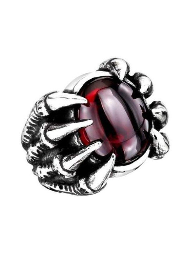 Crystal Studded Vintage Dragon Claw Shaped Ring