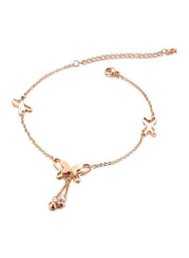 Rose Gold Plated Korean Style Anklet - v1561817167/N23699271A_1