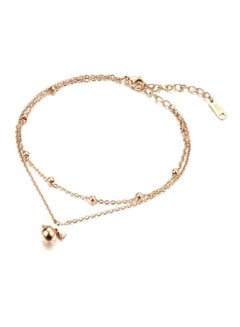 Gold Plated Double Chain Anklet