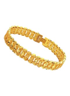 18 Karat Gold Plated Link Bracelet
