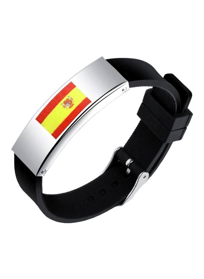 Zitrok Silicone Spain Flag Printed Bracelet - Image 1