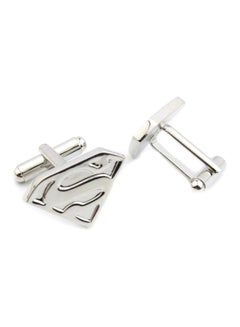 Alloy Superman Logo Patterned Cufflinks