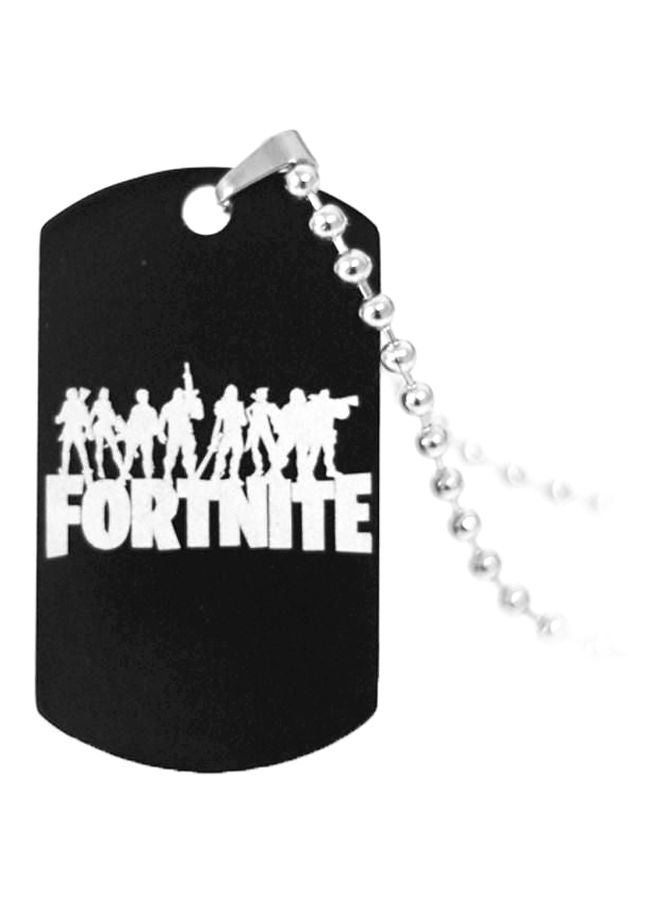 قلادة من الإستانلس إستيل بدلاية مزينة بطبعة لألعاب Fortnite 