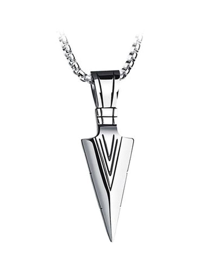 Stainless Steel Arrow Pendant Necklace - v1561817441/N24027585A_1