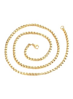 Stainless Steel 18K Gold Plated Chain Necklace