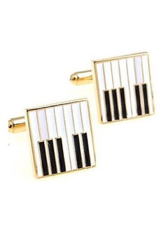 Piano keys Shape Gold Cufflinks