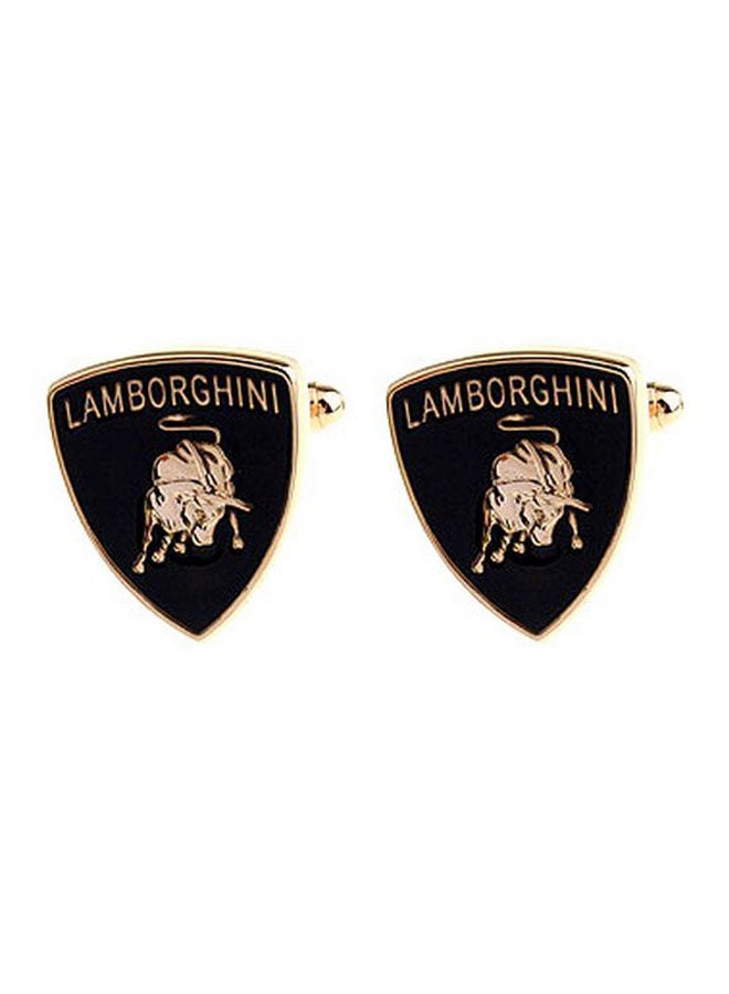 Generic - Lamborghini Logo Printed Alloy Cufflinks - Image 1