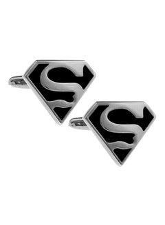 Stainless Steel Superman Logo Cufflink