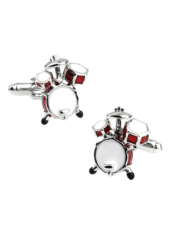 Generic - Alloy Drums Shaped Cufflinks - Image 1