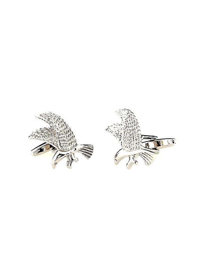 Generic - Copper Metal Plated Eagle Shaped Cufflinks - Image 1
