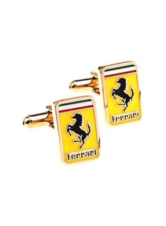 Ferrari Logo Shaped Brass Cufflinks