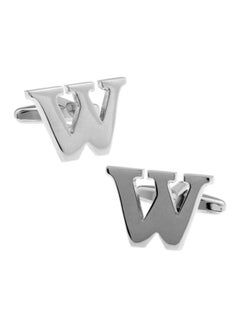 Efashion Metal Letter W Shaped Cufflinks  - Image 1