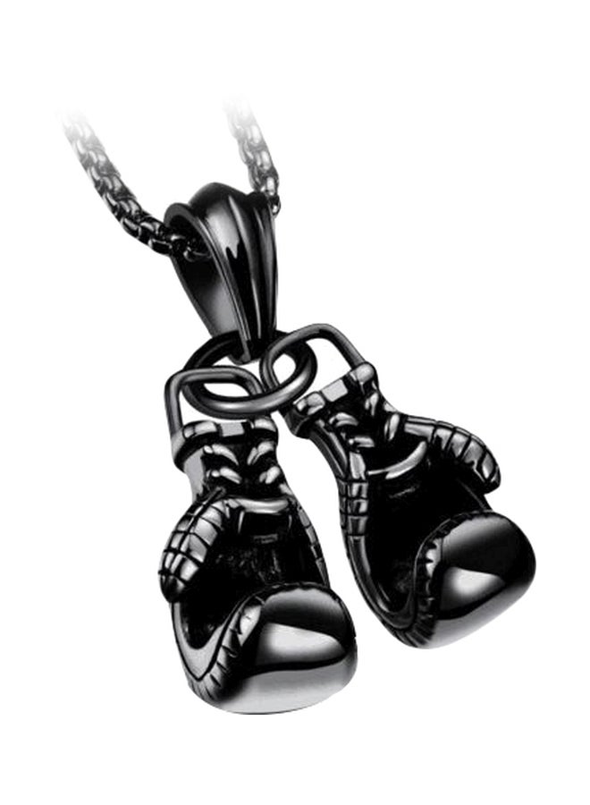 Stainless Steel Boxing Gloves Pendant Necklace - Image 1