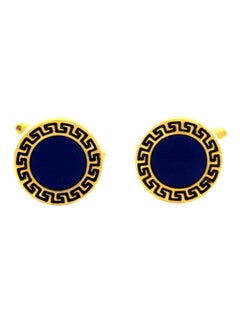 Copper Metal Plated Round Cufflinks