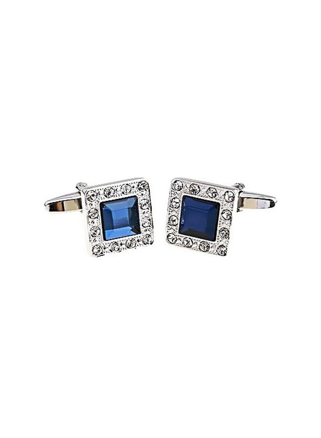 Generic - Copper Diamond And Crystal Studded Cufflinks - Image 1
