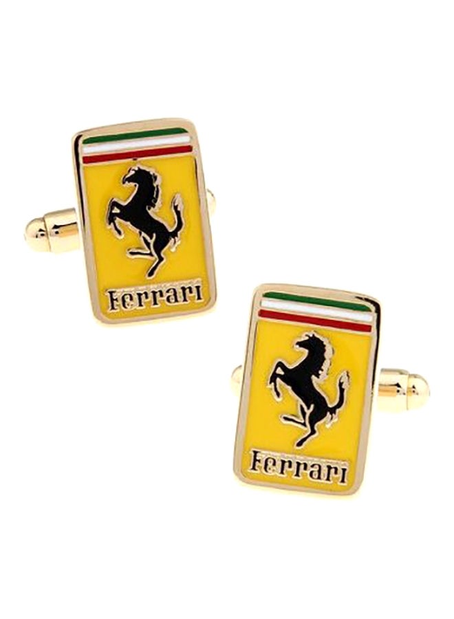 Generic - Gold Plated Ferrari Car Cufflinks - Image 1