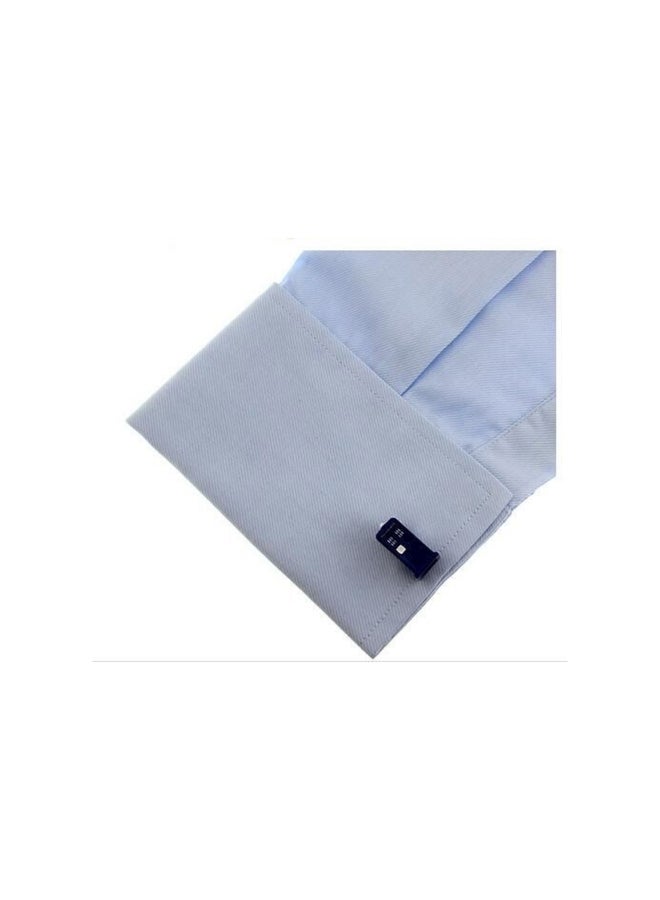 Generic - Alloy Police Box Designed Cufflinks - Image 1